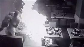 誤用／彰化火鍋店瓦斯氣爆！男員工被燒成火球　驚悚畫面曝光