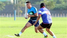 ▲林義初次與中華隊會合。（圖／橄欖球協會提供）