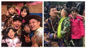 爸爸去哪兒5,李銳,劉畊宏,嗯哼,小泡芙,小山竹,Neinei,Jasper,小小春（合成圖／翻攝自李銳微博）