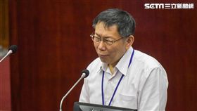 台北市長柯文哲13日赴市議會接受總質詢 圖／記者林敬旻攝