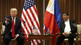 川普、杜特蒂(圖／美聯社／達志影像)