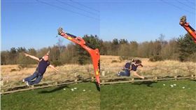 怪手,挖土機,遊樂設施,悲劇,旋轉　圖／翻攝自臉書