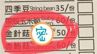 菜單金針菇店家神翻譯　網友全笑翻