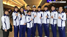 ▲中華跆拳道代表隊今日出發前往中國西安公開賽。（圖／王俊傑提供）