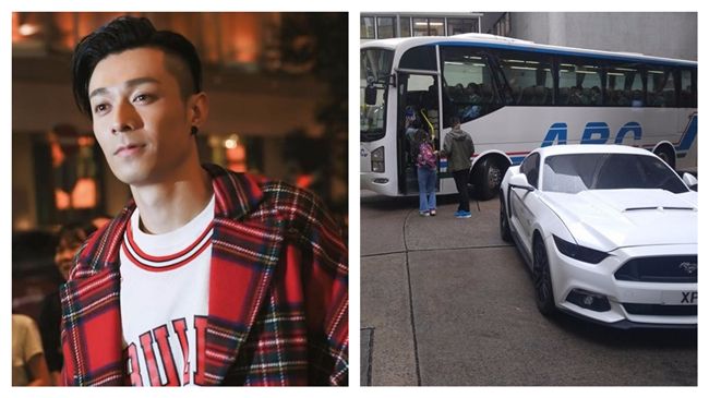 帥氣港星跑車停街角　阻礙校車被罵翻