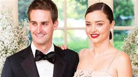 米蘭達可兒,伊凡史匹格(圖/翻攝自臉書)