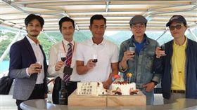 古天樂　圖／翻攝自微博
L風暴殺青宴