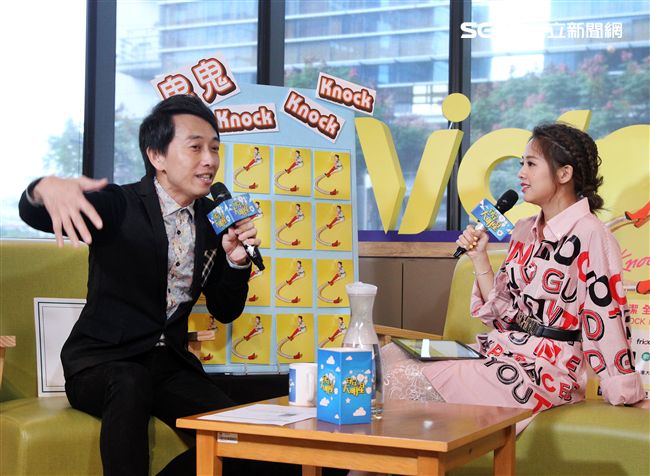 鬼鬼（吳映潔）上安安大明星直播，宣傳新專輯並暢談她工作酸、甜、苦、辣過程。（記者邱榮吉/攝影）