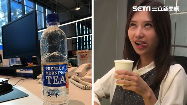 被水啪臉　主播陳儀潔濕身喝透奶