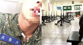軍紀渙散！國軍偷拍營區PO上網　囂張「哈菸+亮槍照」
圖翻攝自爆料公社
https://www.facebook.com/groups/451357468329757/permalink/1441991209266373/