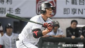 亞冠賽熱身賽台灣代表隊王柏融 圖／記者林敬旻攝