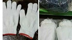 白手套,左手,右手,缺貨,爆料公社一日小編　圖／翻攝自爆料公社一日小編