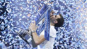 ▲保加利亞單手反拍名將Grigor Dimitrov奪下ATP年終賽總冠軍。（圖／美聯社／達志影像）