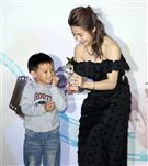 郭書瑤擔任MOD微電影創作大賽頒獎典禮頒獎大使。（記者邱榮吉/攝影）