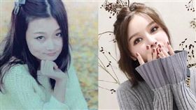 中國大陸網紅整型前後(圖/微博)