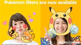 皮卡丘,LINE,聊天室,相機,卡通明星濾鏡,精靈寶可夢,濾鏡,直播