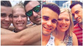同志,同性婚姻,三人行,同性戀,結婚,第三者,交往,美國,懷孕,Cait Earnest,Chris Brandt,Matthew Brandt／Chris Brandt臉書