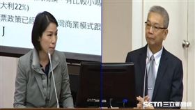 綠委余宛如提議千元以下消費免開發票,截取立法院議事轉播系統