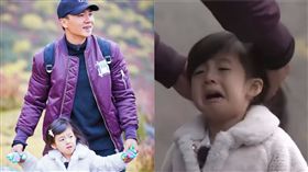 劉畊宏罕見在節目中對小泡芙發火。（合成圖／翻攝自微博、YouTube）