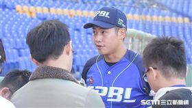 中職聯軍梁家榮 圖／記者林敬旻攝