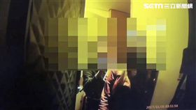 黃女到朋友家作客，因講話及音樂聲太大遭檢舉，警方前往勸導反遭嗆「靠北」，直到朋友出面緩頰才落幕，警方事後將依社維法傳辦（翻攝畫面）