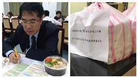 黃偉哲遭控A助理便當　網友買20個便當要讓他吃到飽，圖/翻攝自PTT、黃偉哲臉書