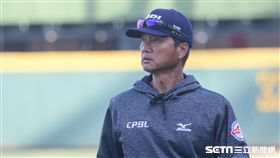 中職聯軍總教練林振賢 圖／記者林敬旻攝