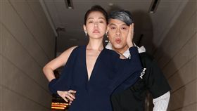 蔡康永導演的電影「吃吃的愛」，男女主角金世佳、小S，希望票房開紅盤。（記者邱榮吉/攝影）