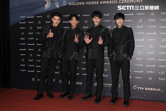 金馬54／紅毯／陳彥名、劉冠廷、鄭暐達、羅傑。（圖／記者邱榮吉攝影）