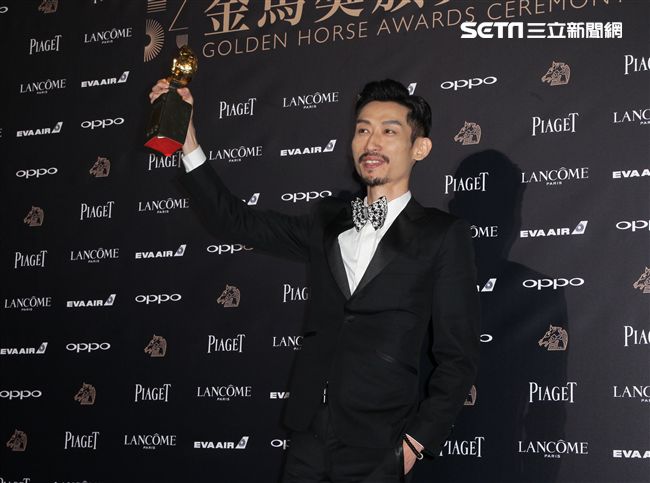 金馬54／典禮／最佳男配角：陳竹昇《阿莉芙》。（圖／記者邱榮吉攝影）