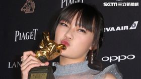 金馬54／典禮／最佳女配角：文淇《血觀音》。（圖／記者邱榮吉攝影）