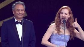 潔西卡雀斯坦（Jessica Chastain）、李安　圖／翻攝自雀斯坦推特