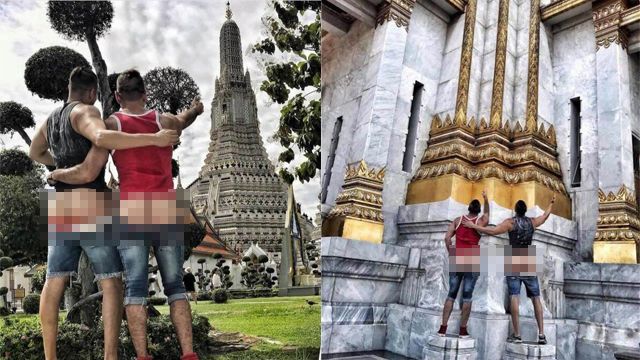 曼谷佛寺前拍不雅照　男男情侶遭網轟