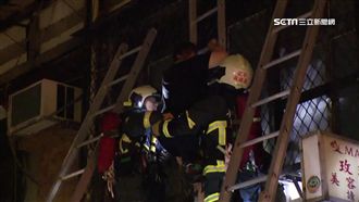 萬華公寓火警　住戶冒險攀三層梯逃命