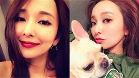 愛紗曾被製作單位逼吃豬眼睛。（合成圖／翻攝自愛紗臉書）