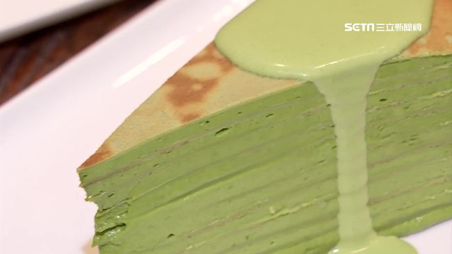 甜度減少30%　這款抹茶千層會爆漿