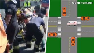 路口遇見救護車　原來這樣讓才對！