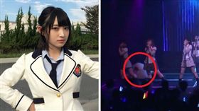 偶像,NMB48,AKB48,太田夢莉,姐妹團,身體不適,公演,萬年一遇
（合成圖／翻攝自推特、YouTube）
