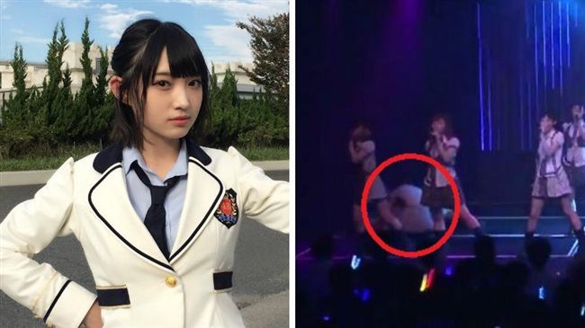 日本人氣女偶像　身體不適倒地退場