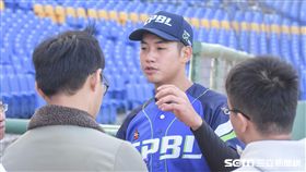 中職聯軍梁家榮 圖／記者林敬旻攝