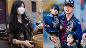 吳尊老婆從未露出正臉過。（合成圖／翻攝自微博）