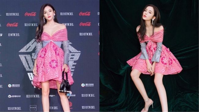 古力娜扎開深V　俯角拍攝現渾圓半球