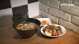 拉麵拚飽足！搭油淋雞炸豬腳超過癮