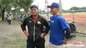 ▲Lamigo選手楊岱均與三弟楊強森（右）。（圖／記者蕭保祥攝）