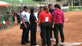 ▲楊賢銘賽前提出抗議質疑。（圖／記者林辰彥攝影）