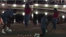 求婚,球鞋,摺痕,下跪,喬丹鞋　圖／翻攝自ig