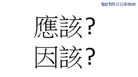 錯字「應該」VS「因該」