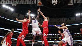 ▲Zach Randolph橫行公牛禁區。（圖／美聯社／達志影像）