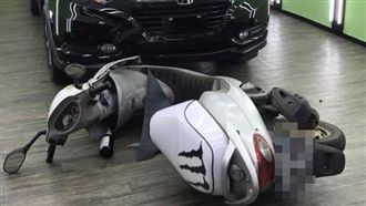 擊落8百萬賓士！酒駕女騎士這下慘了