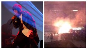五月天,上海,演唱會,起火,火災（合成圖／翻攝自五月天臉書、微博）